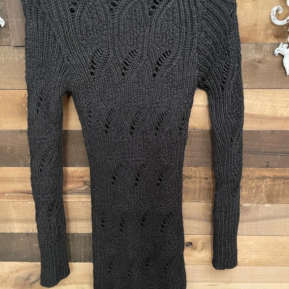 Bebe Black Long Sleeve Knit Dress - Picture 7 of 13